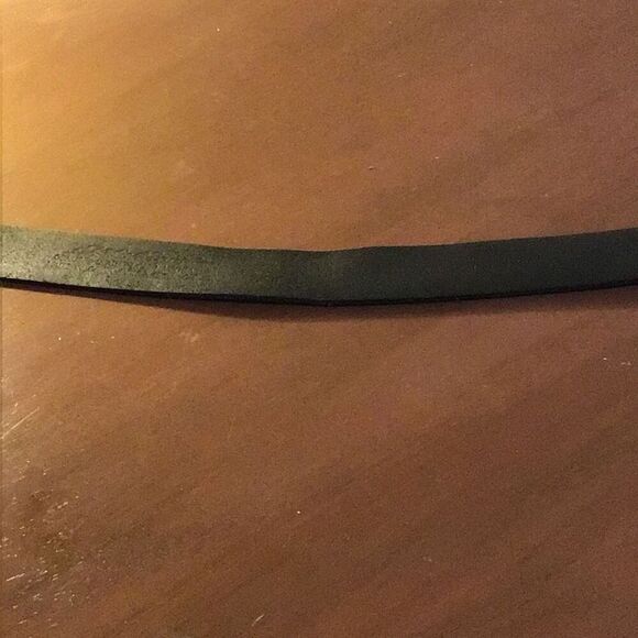 Mens Eddie Bauer Belt, Black Leather, 46 - Picture 5 of 7